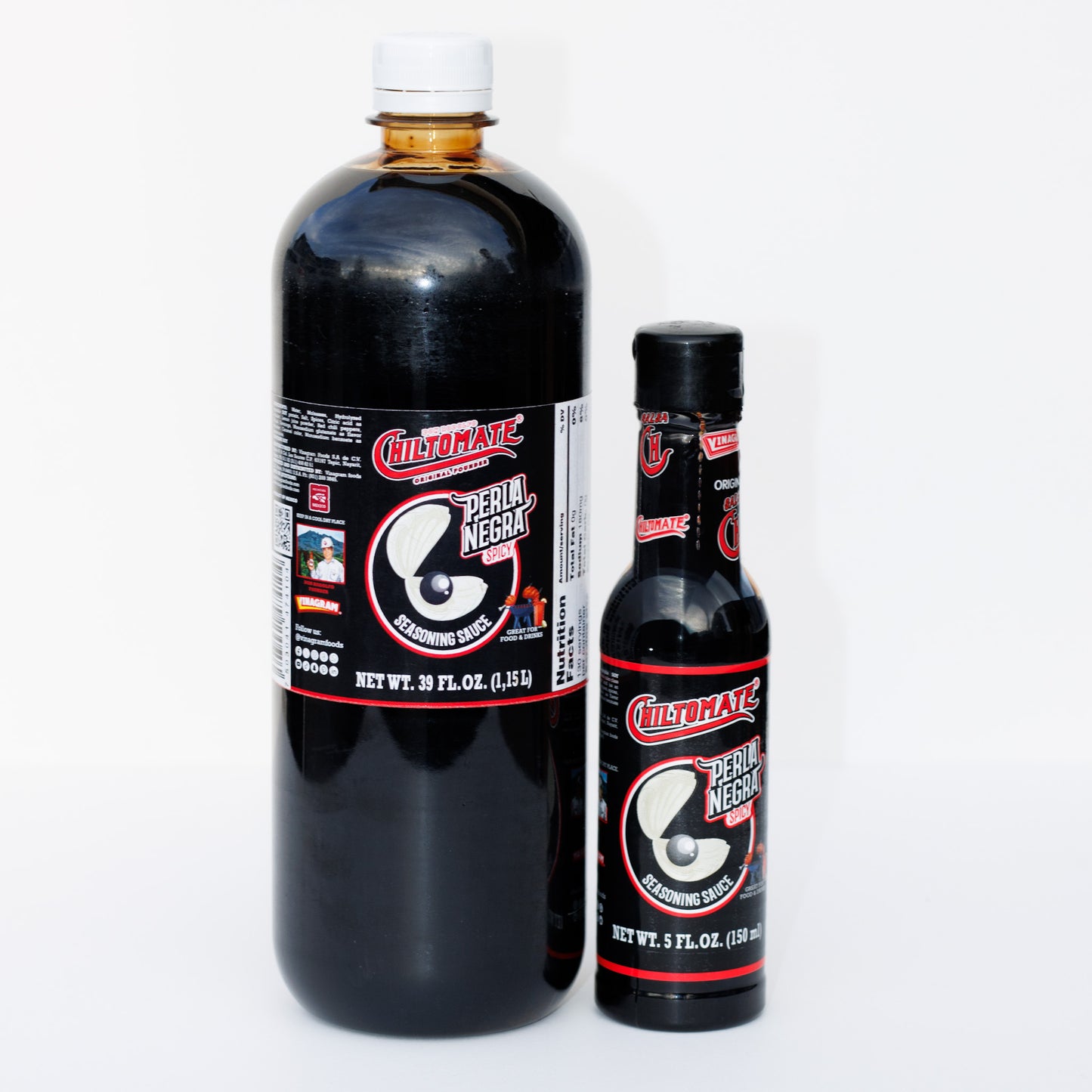 Chiltomate®️Perla Negra Spicy Seasoning Sauce